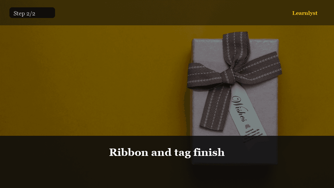 Ribbon and tag finish — Gifts & Giving tip photo