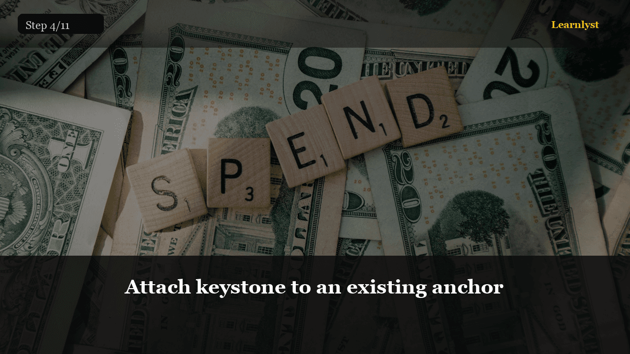 Attach keystone to an existing anchor