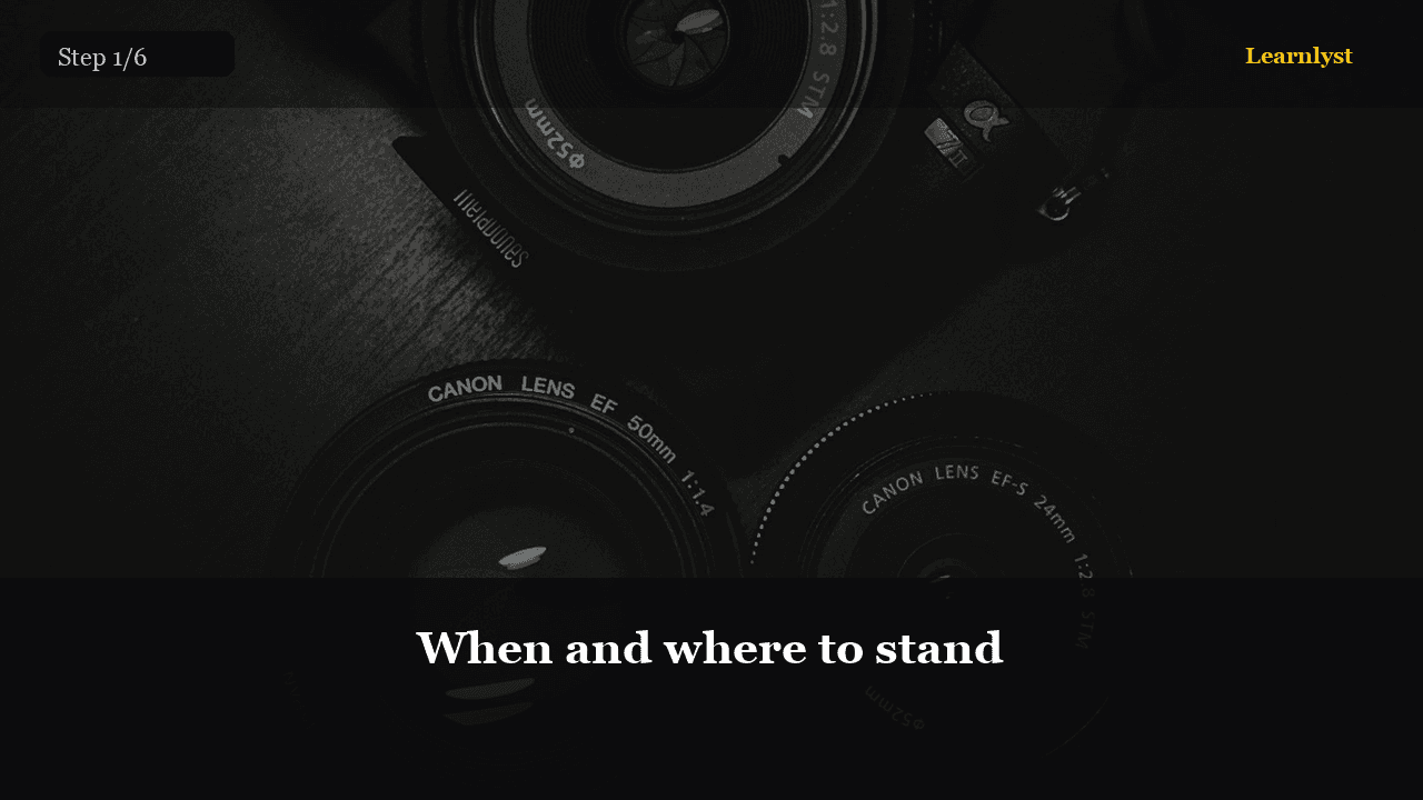 When and where to stand — Photography tip photo