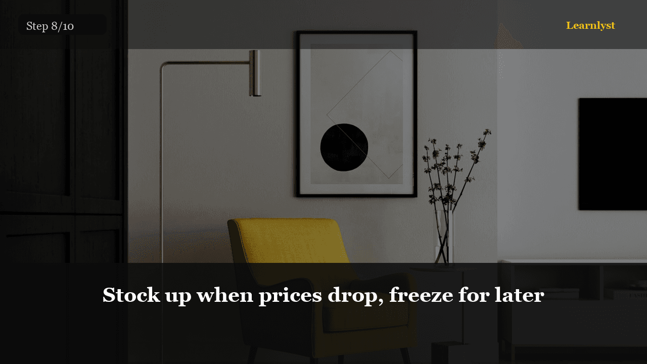Stock up when prices drop, freeze for later