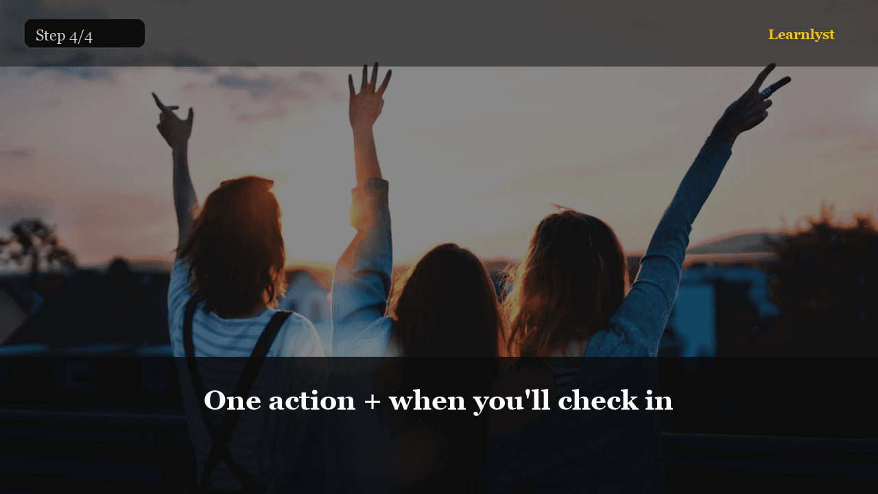 One action + when you'll check in — Relationships & Wellbeing tip photo