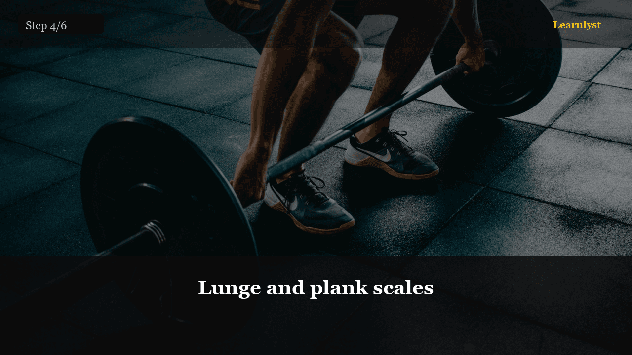 Lunge and plank scales — step 4 photo from 20-Minute Home Workout: No Equipment