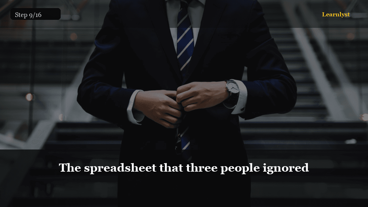 The spreadsheet that three people ignored