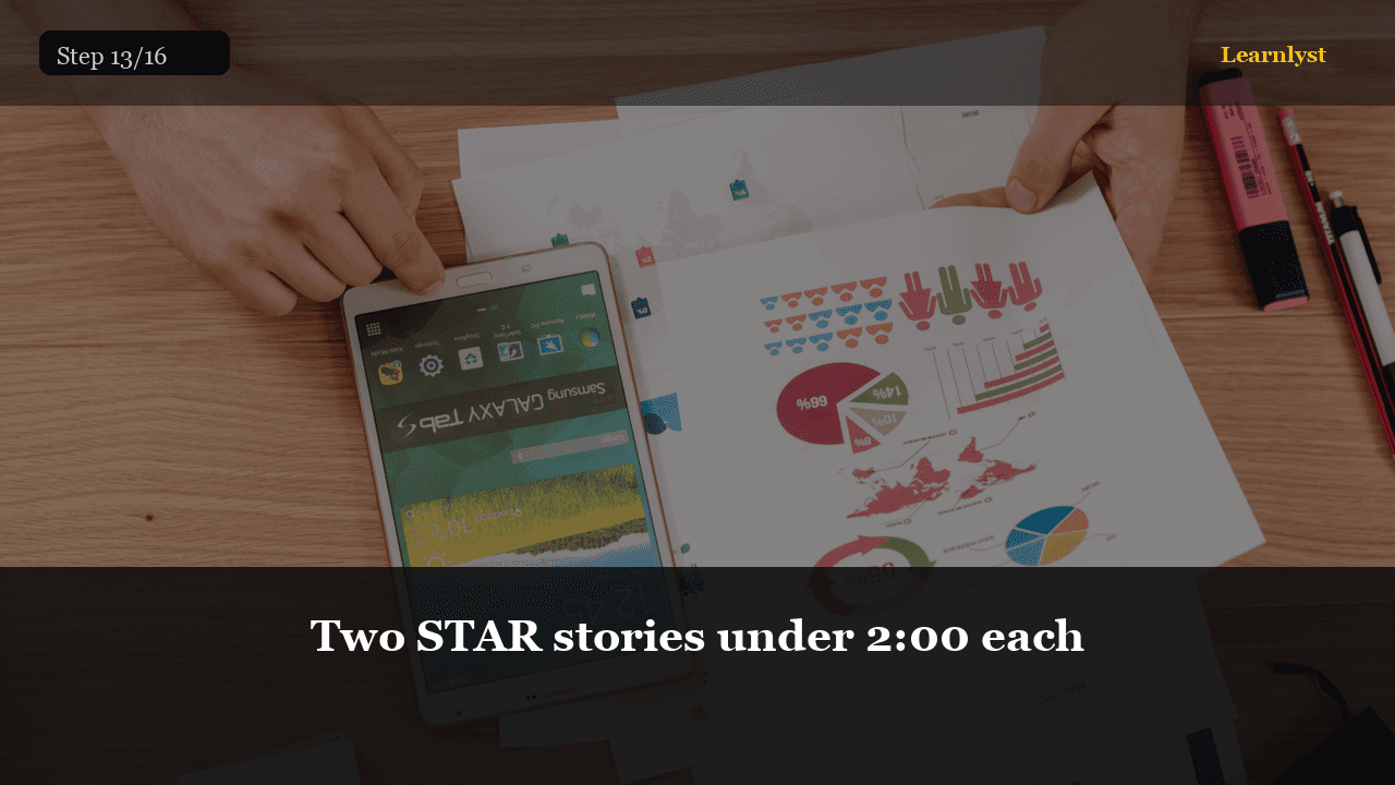 Two STAR stories under 2:00 each — Career Skills tip photo