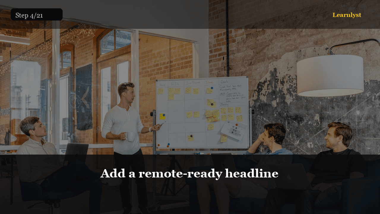 Add a remote-ready headline