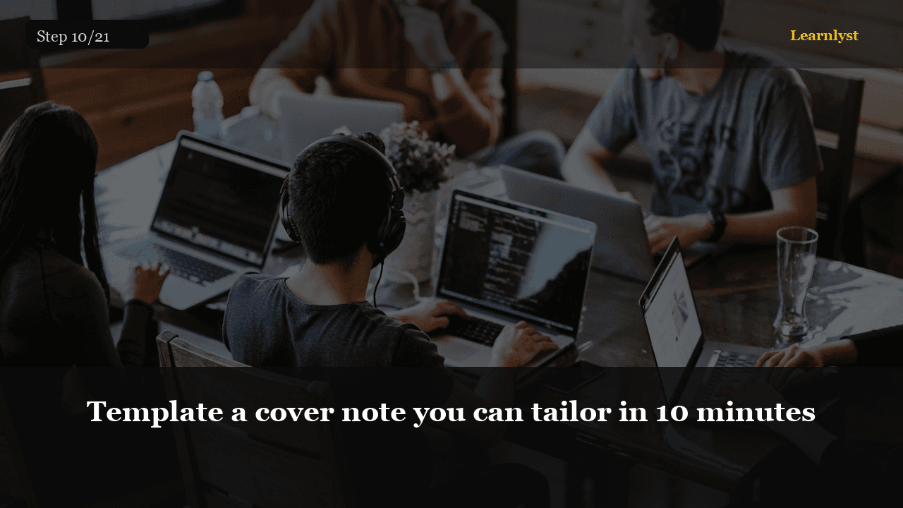 Template a cover note you can tailor in 10 minutes