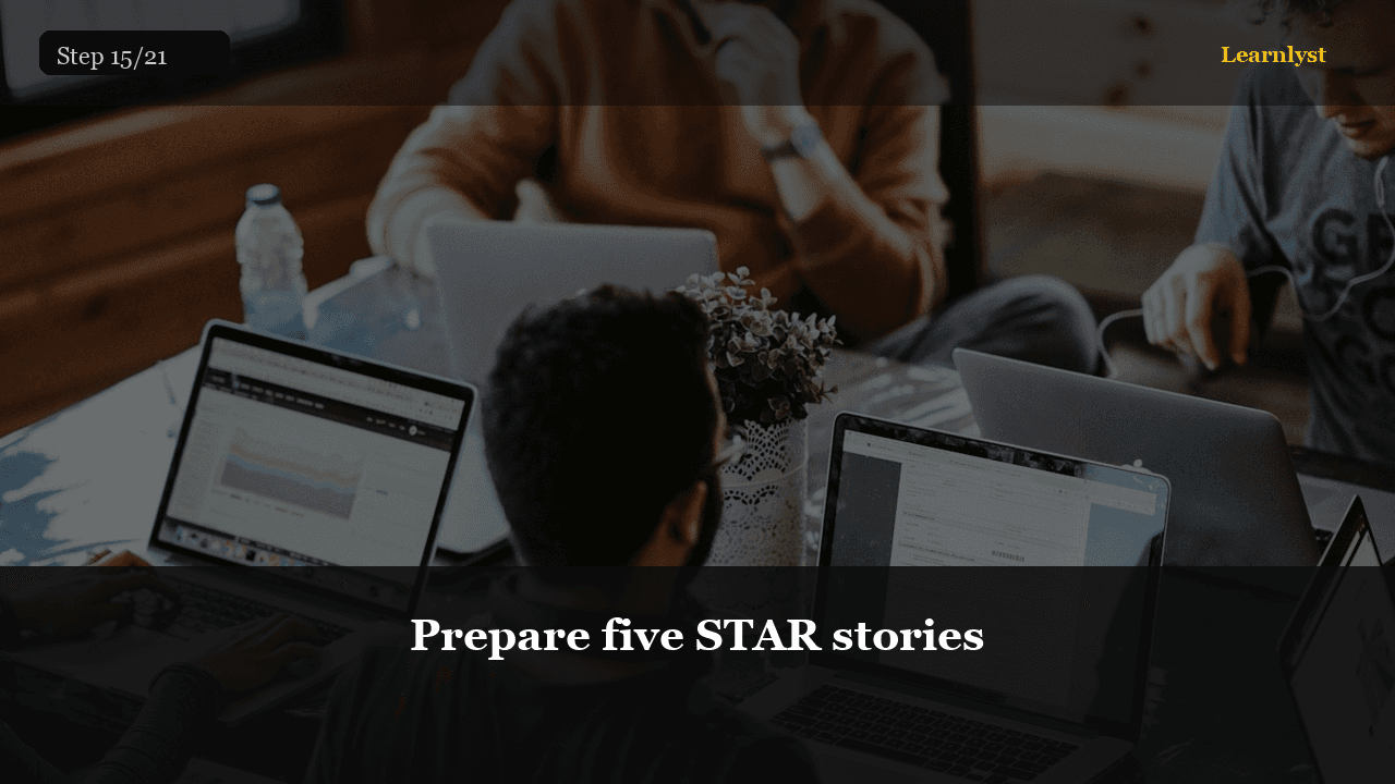 Prepare five STAR stories — Career Skills tip photo