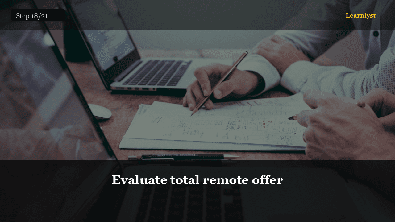 Evaluate total remote offer — Career Skills tip photo