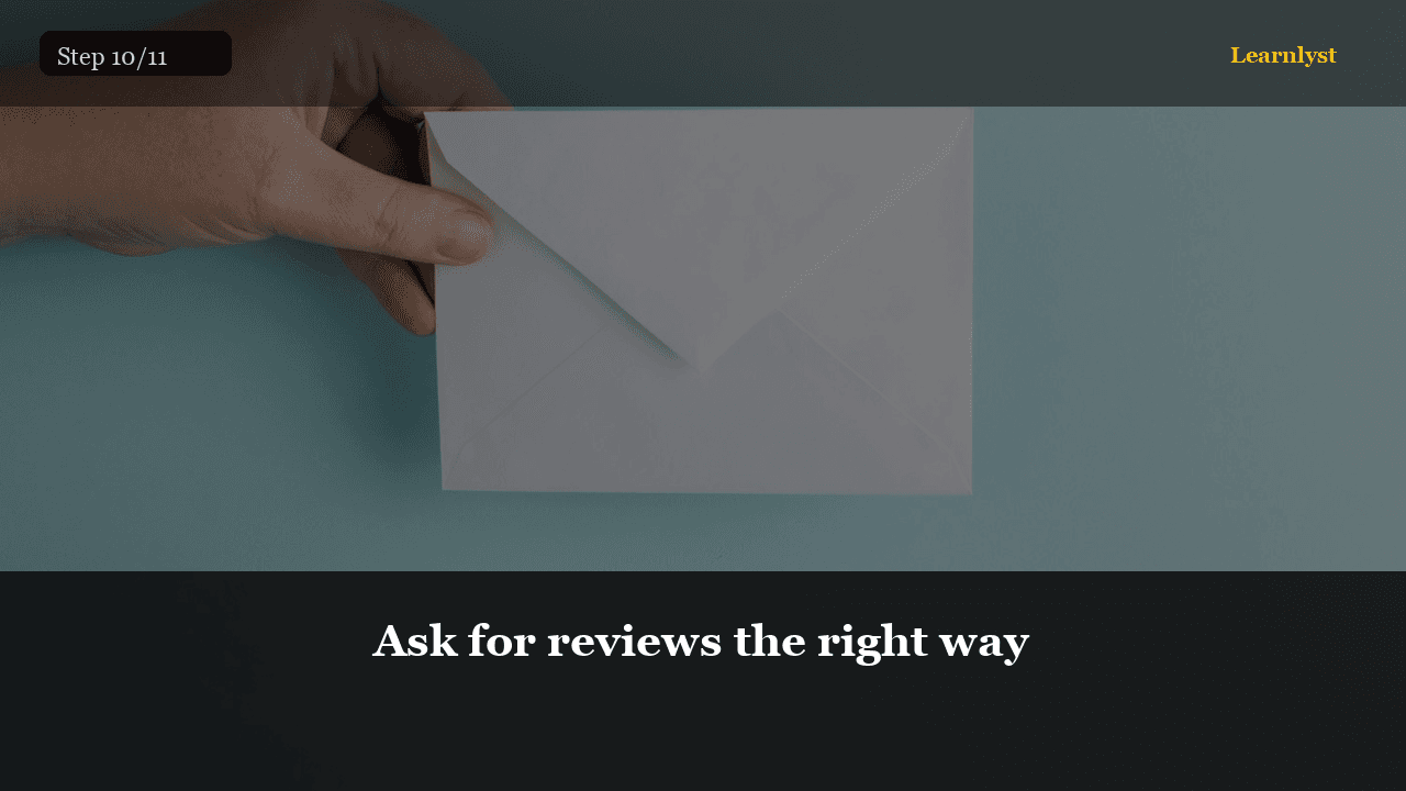 Ask for reviews the right way