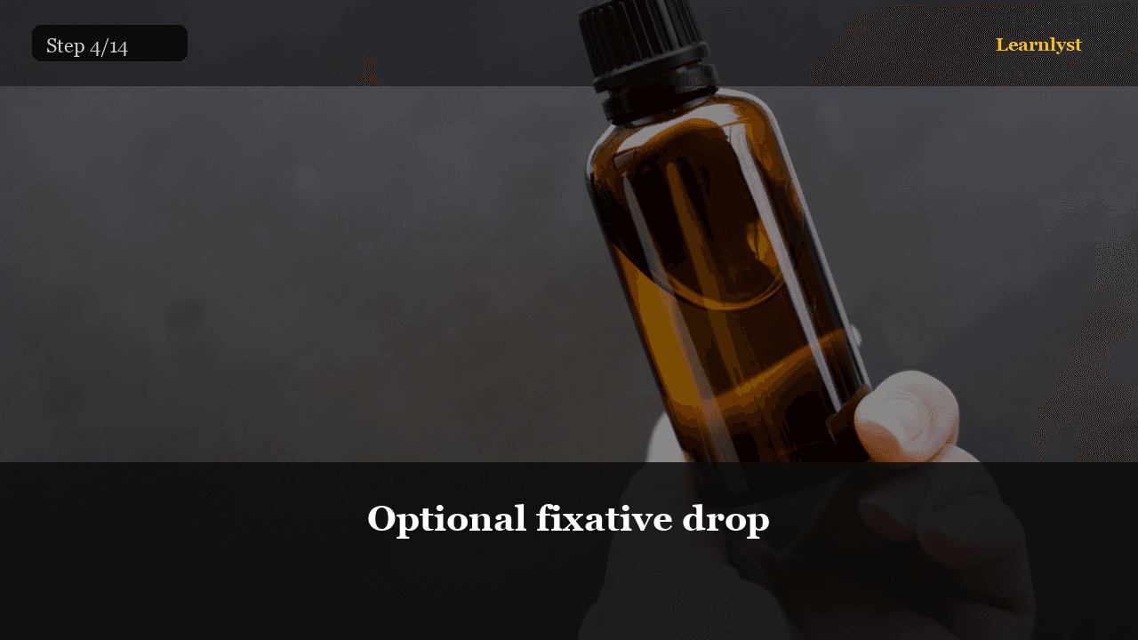 Optional fixative drop