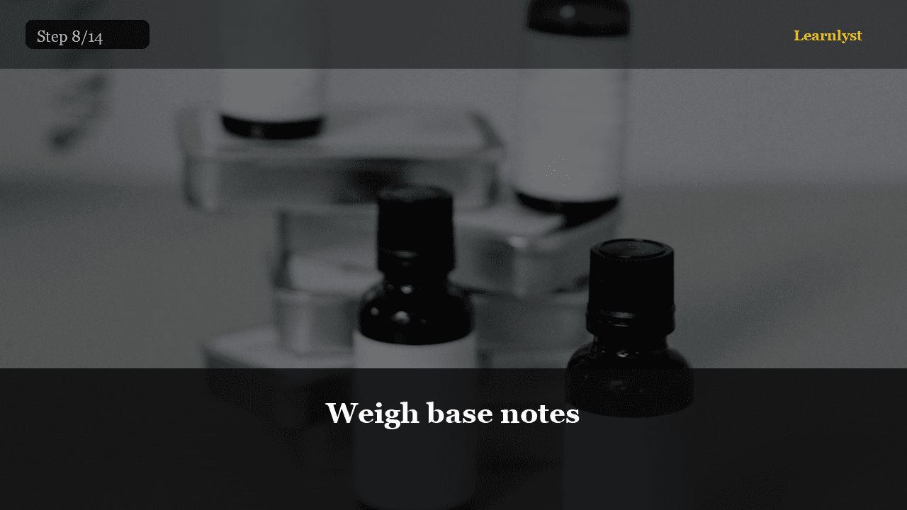 Weigh base notes