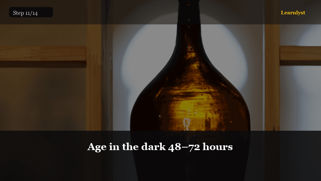 Age in the dark 48–72 hours