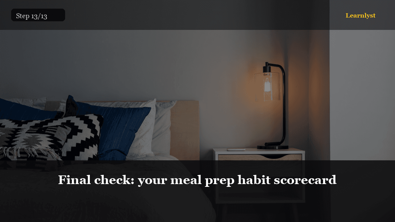 Final check: your meal prep habit scorecard — Everyday Life tip photo