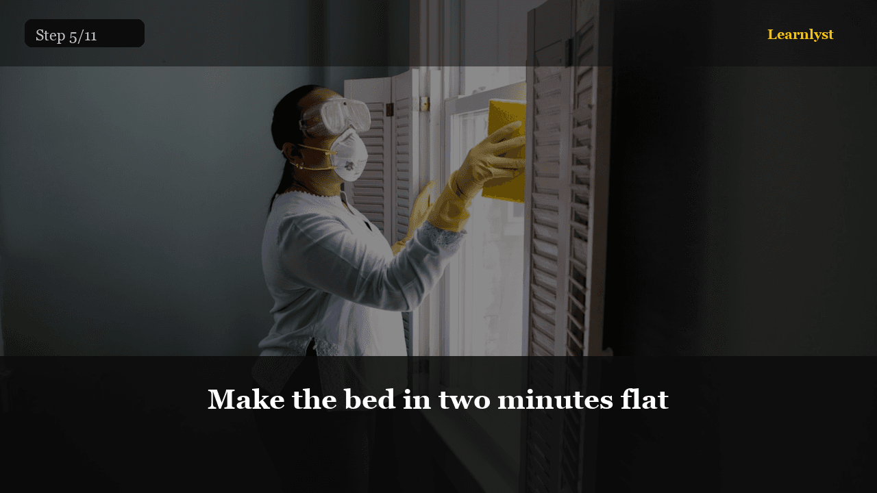 Make the bed in two minutes flat