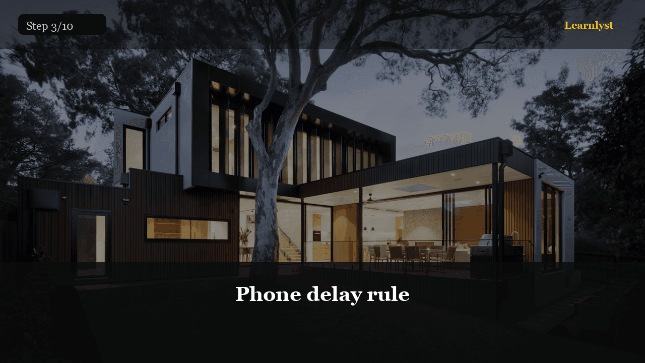 Phone delay rule — Everyday Life tip photo