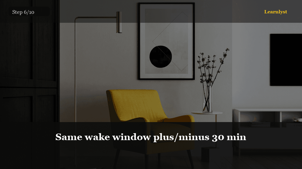 Same wake window plus/minus 30 min — Everyday Life tip photo