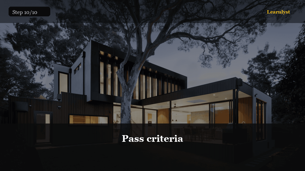 Pass criteria — Everyday Life tip photo