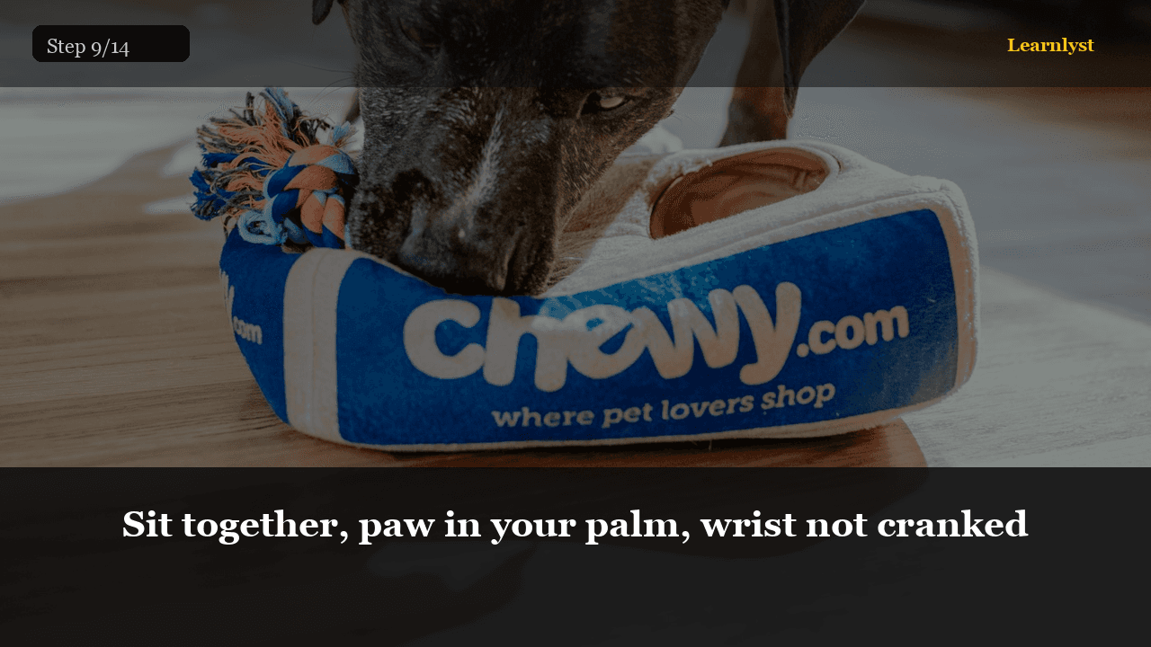 Support the toe. Do not fold the wrist into a pretzel. Feeding helper, not a wrestler.