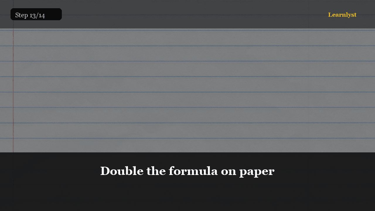 Double the formula on paper — Beauty & Grooming tip photo