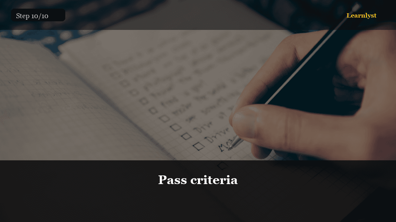Pass criteria — step 10 photo from Negotiate Lower Monthly Bills