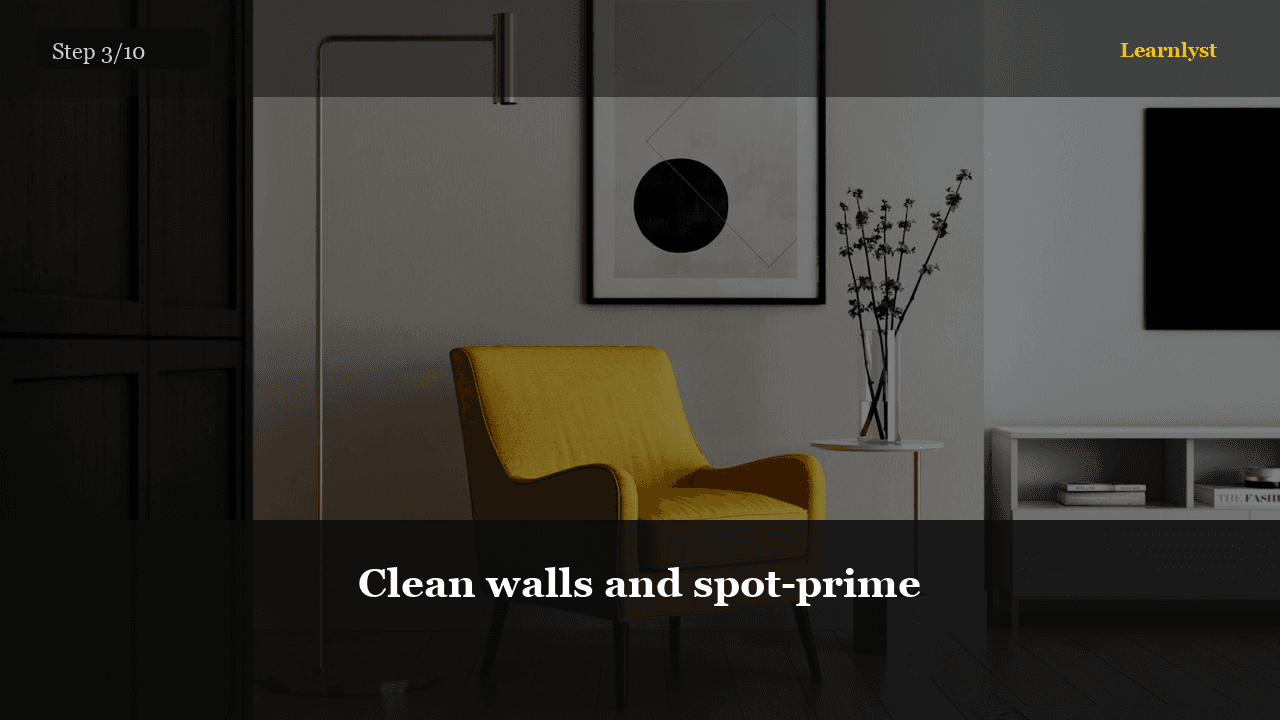 Clean walls and spot-prime — Home & DIY tip photo