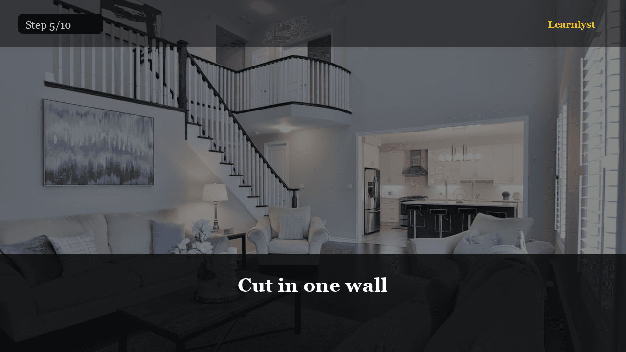 Cut in one wall — Home & DIY tip photo