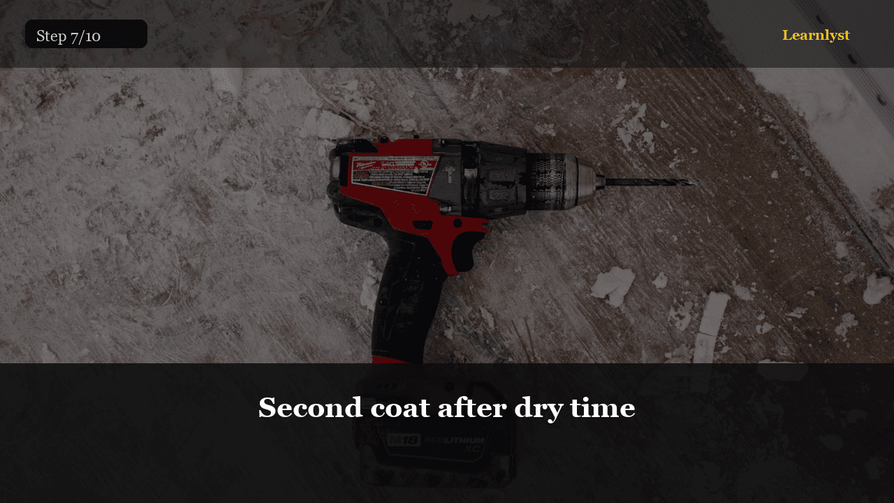Second coat after dry time — Home & DIY tip photo
