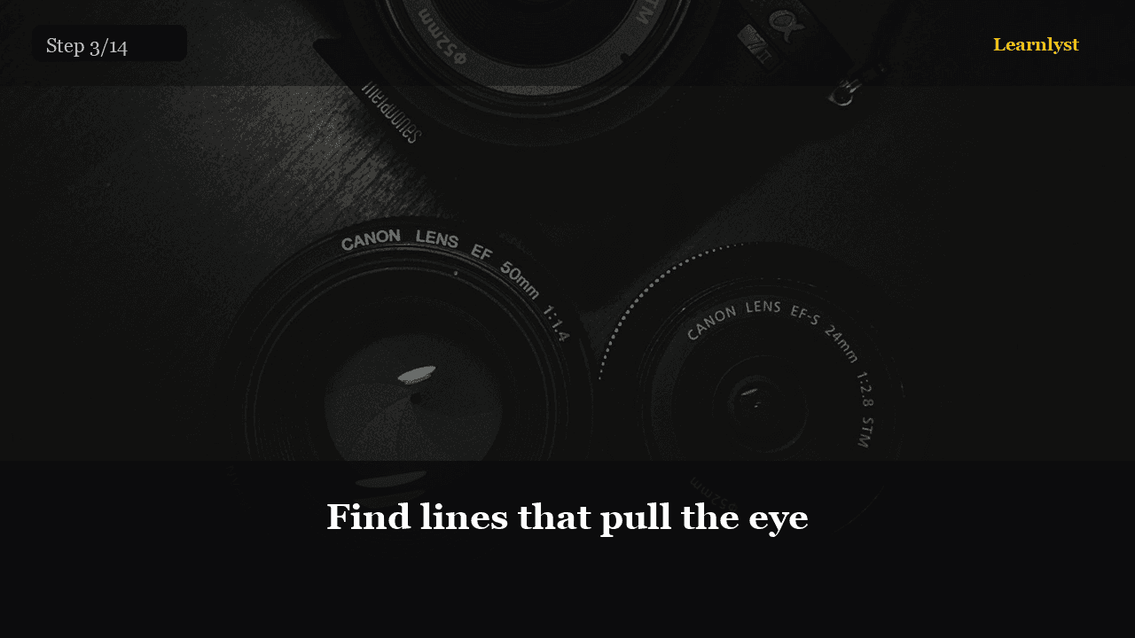 Find lines that pull the eye — Photography tip photo
