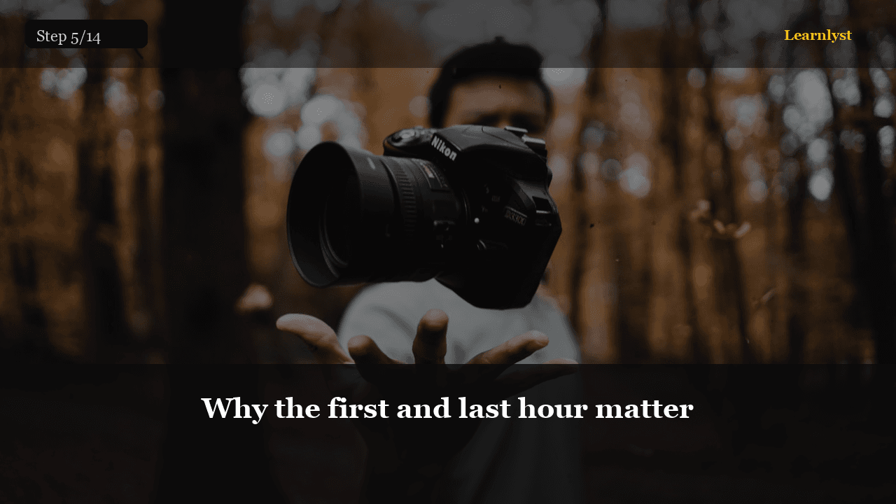 Why the first and last hour matter — Photography tip photo