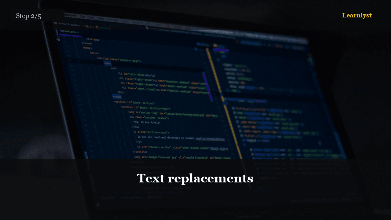 Text replacements — Phones tip photo