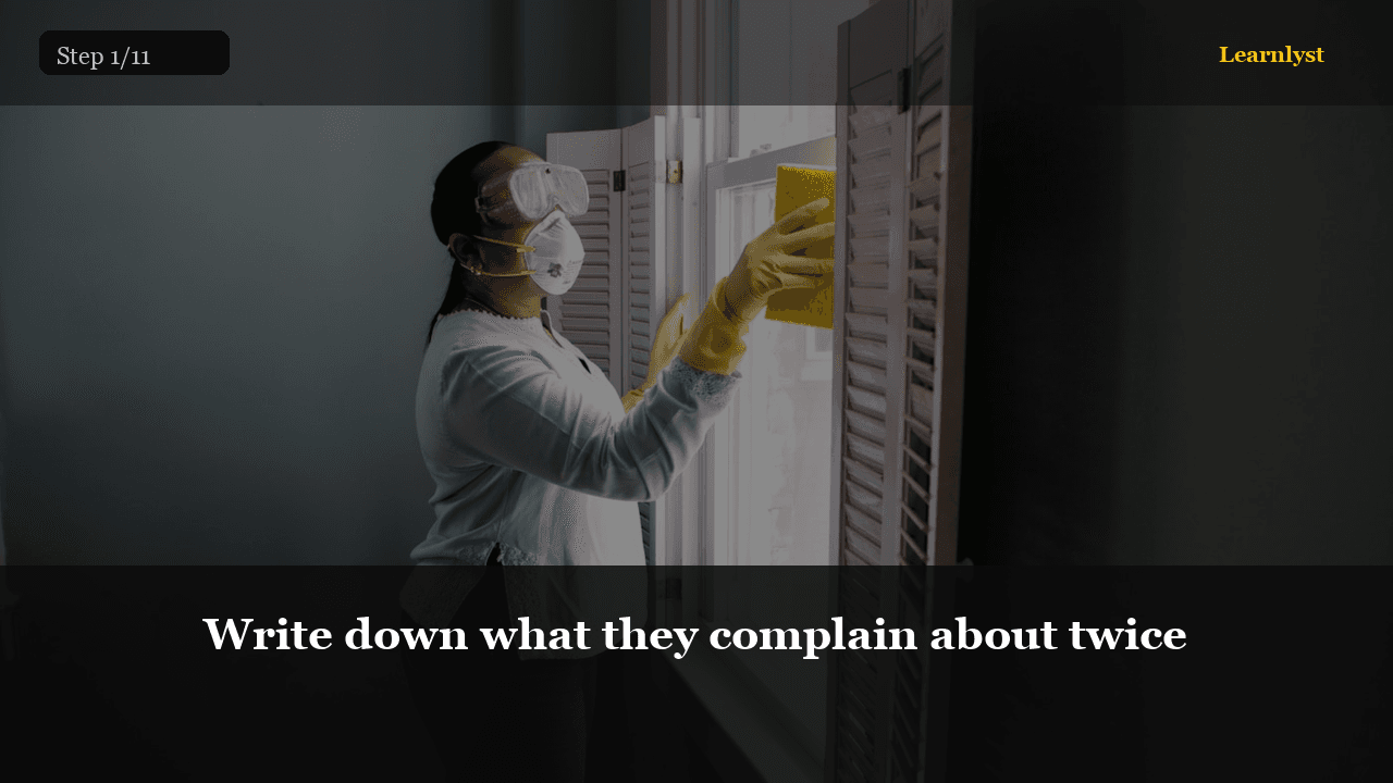 Write down what they complain about twice — Gifts & Giving tip photo