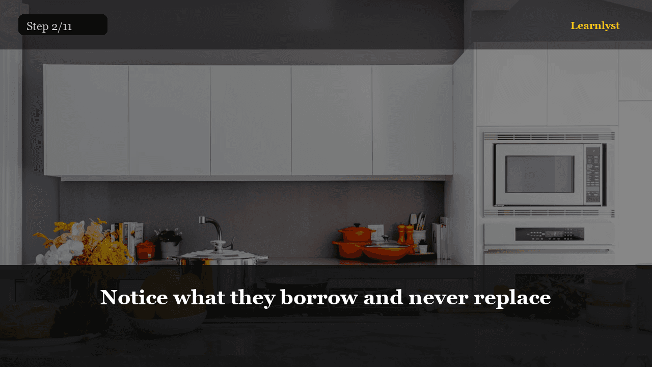 Notice what they borrow and never replace — Gifts & Giving tip photo