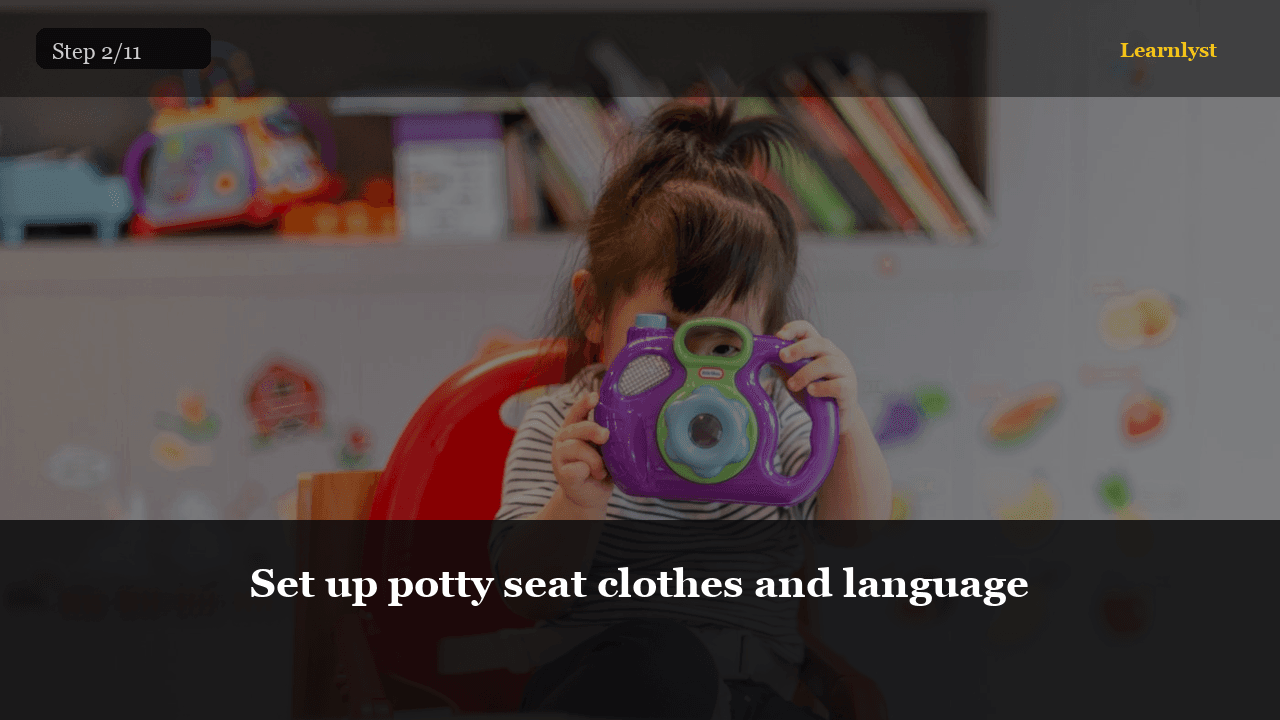 Set up potty seat clothes and language — Parenting & Family tip photo