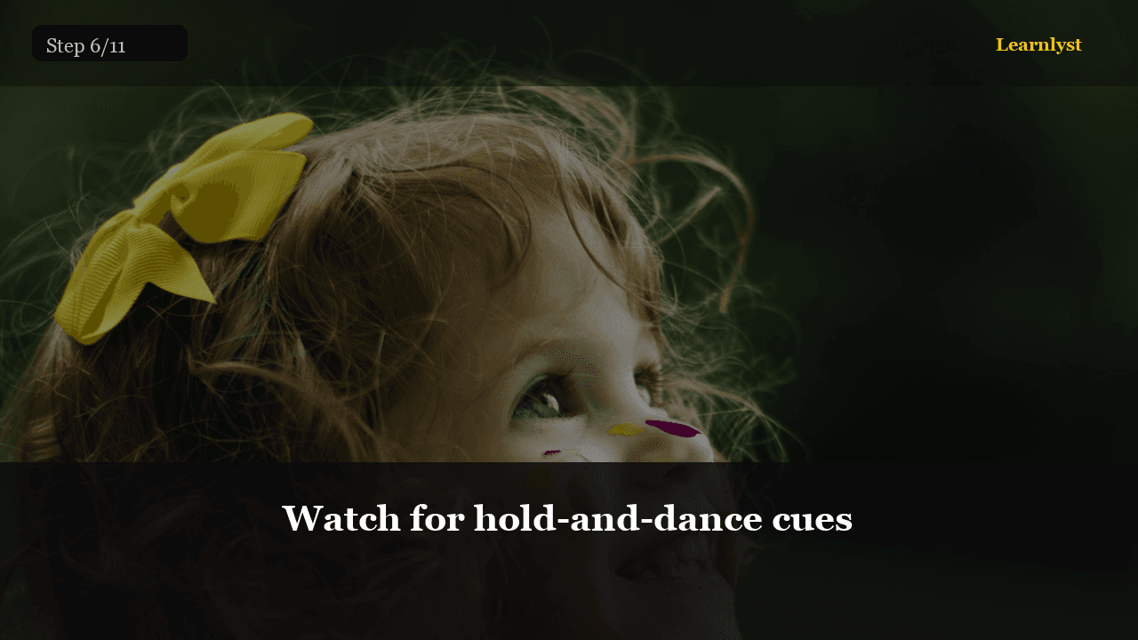 Watch for hold-and-dance cues — Parenting & Family tip photo