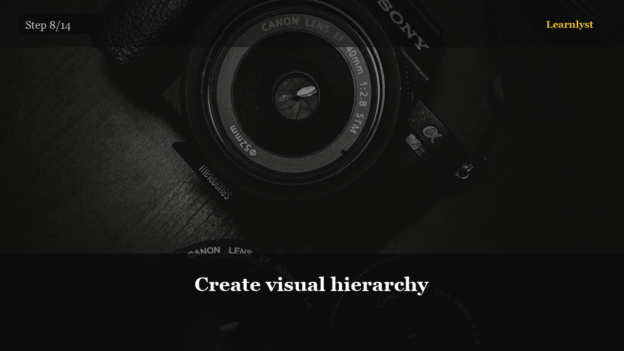 Create visual hierarchy — Photography tip photo