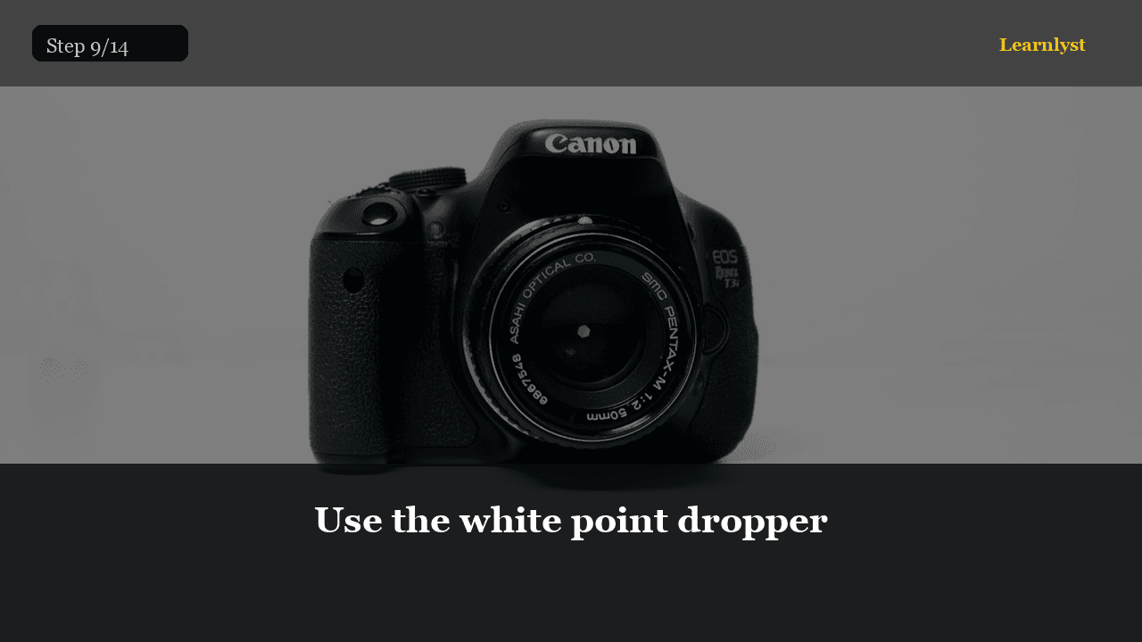 Use the white point dropper — Photography tip photo