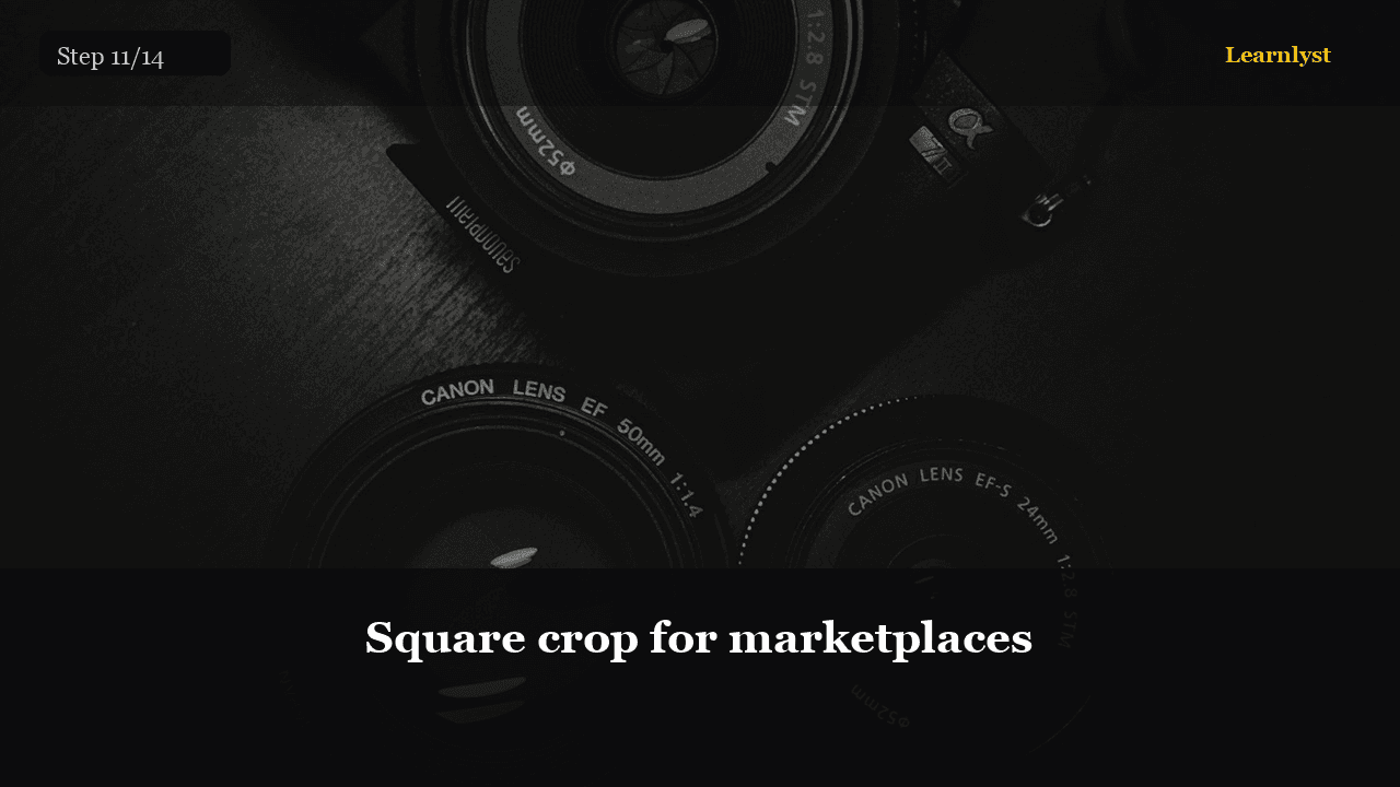 Square crop for marketplaces — Photography tip photo