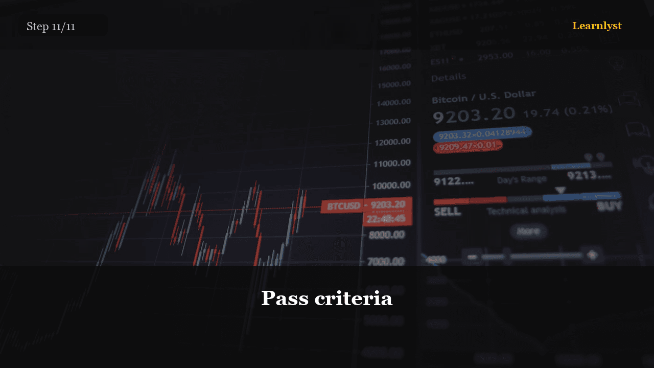 Pass criteria