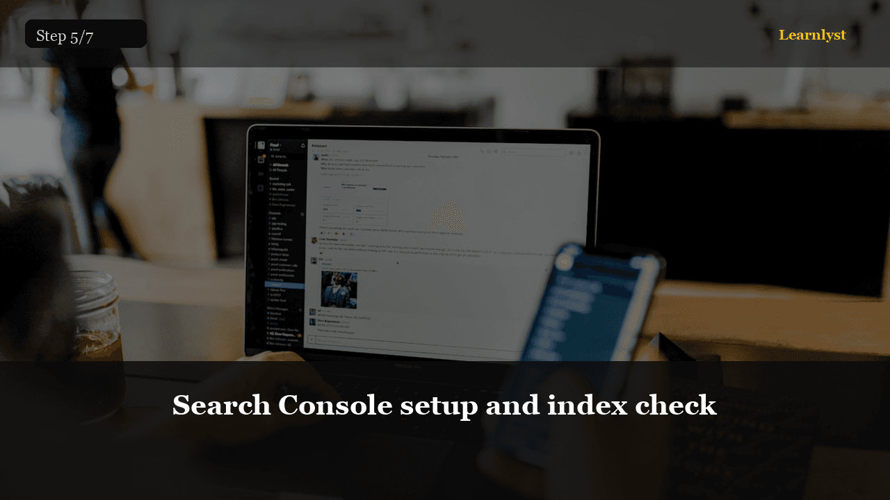Search Console setup and index check — step 5 photo from Rank on Google: SEO Method That Still Works