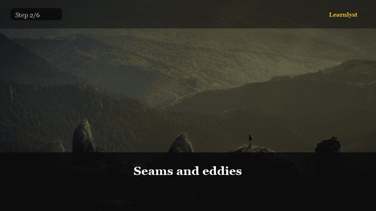 Seams and eddies — Fishing tip photo