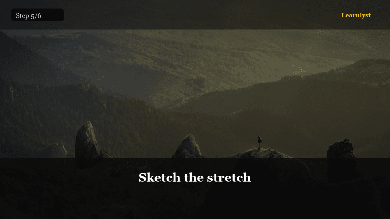 Sketch the stretch — Fishing tip photo