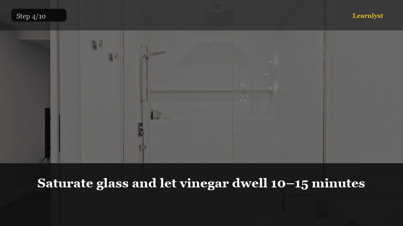 Wet glass for the full dwell — drying means re-spray.