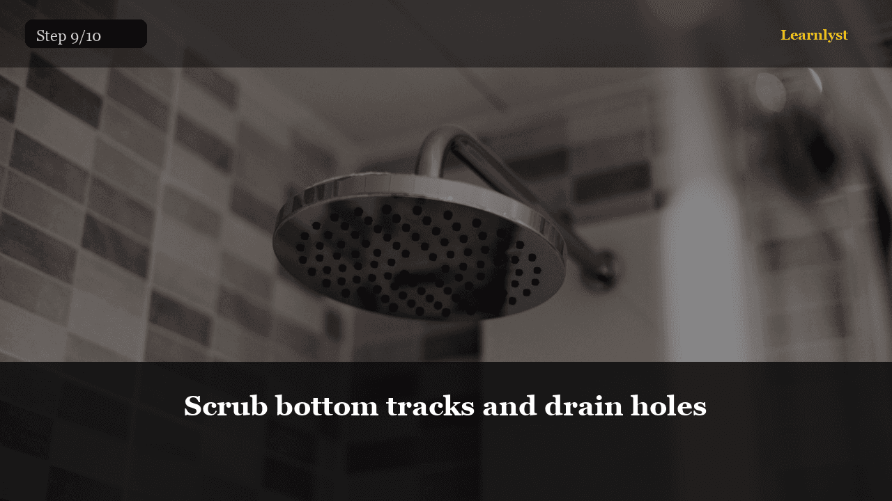 Clean tracks let the door glide — and stay cleaner longer.