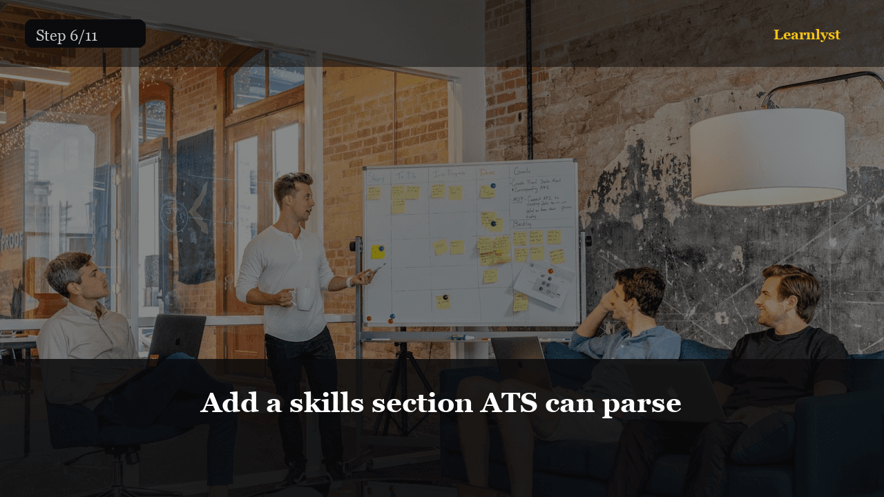 Add a skills section ATS can parse — Career Skills tip photo