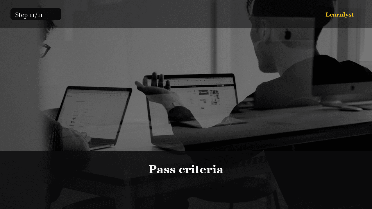 Pass criteria — Career Skills tip photo