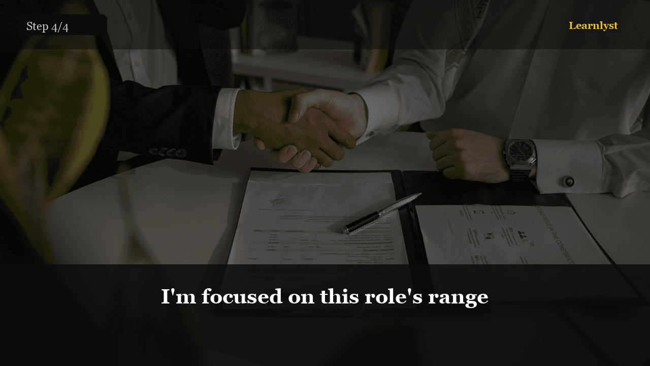 I'm focused on this role's range — step 4 photo from Salary Negotiation