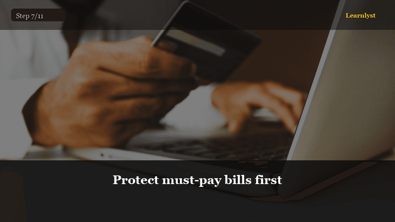 Protect must-pay bills first