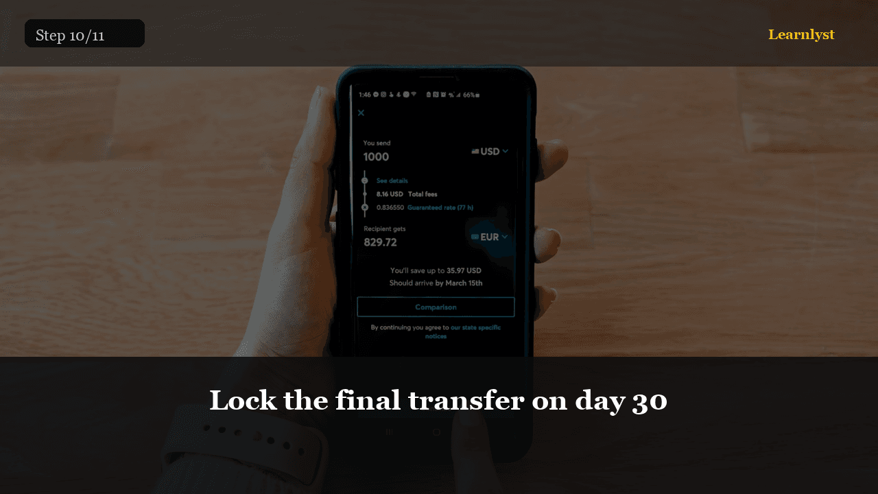 Lock the final transfer on day 30