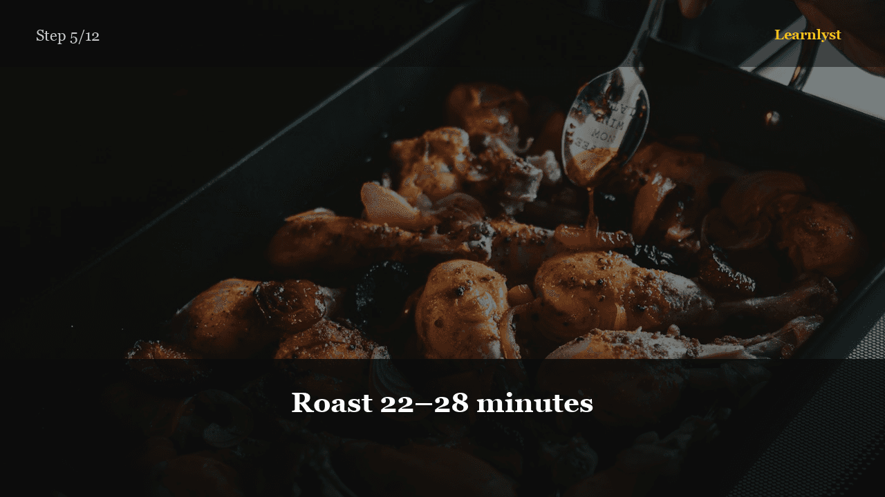 Roast 22–28 minutes