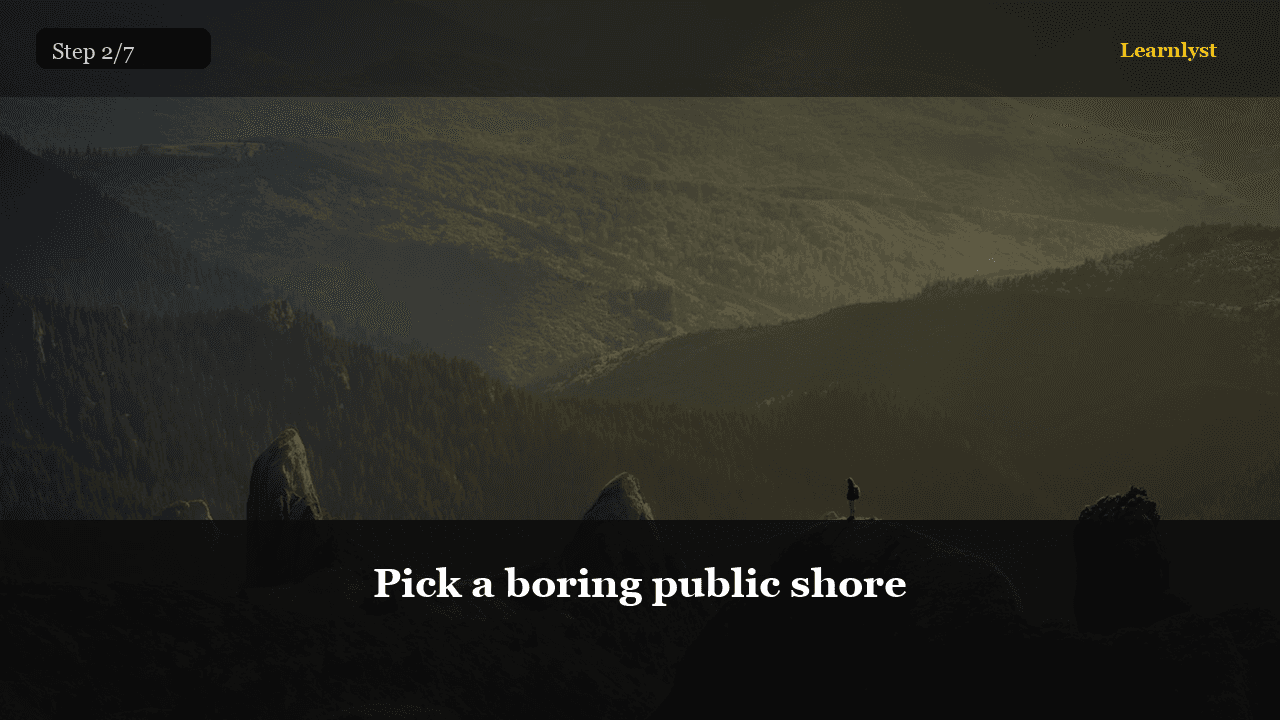 Pick a boring public shore — Fishing tip photo